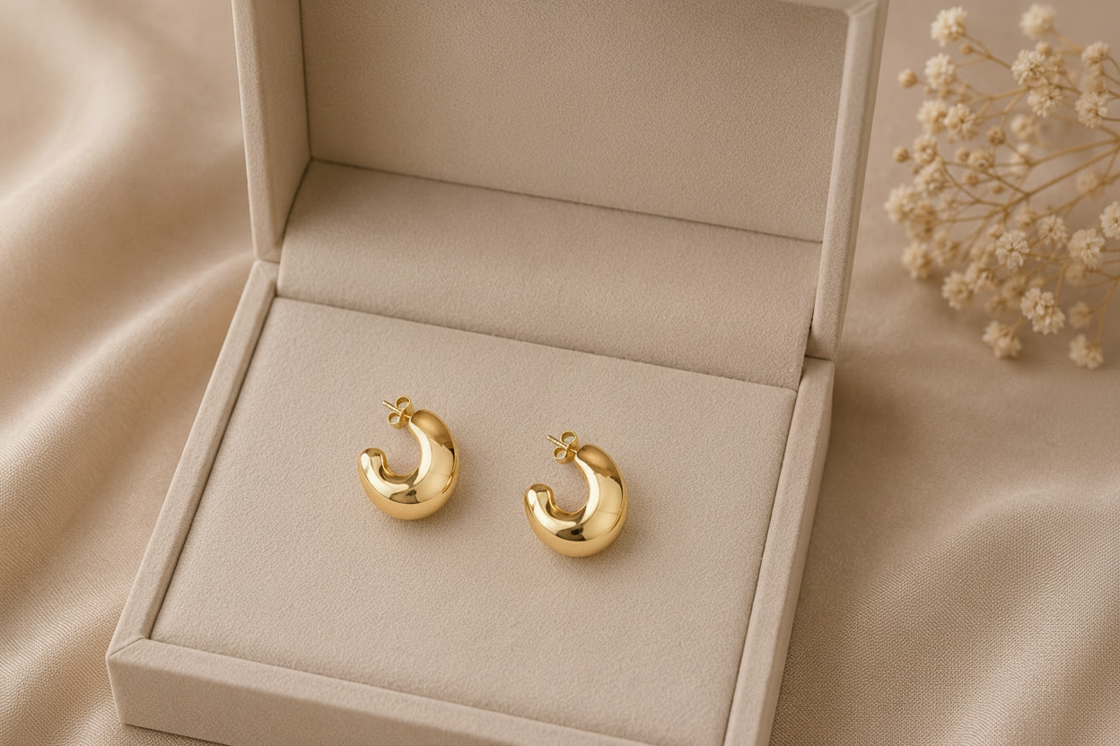 Chunky Mini Hoop Earrings
