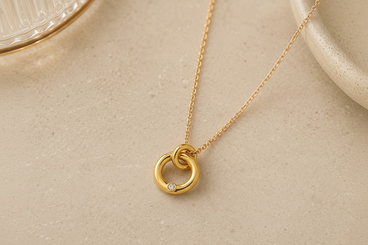 Interlocked Circle Necklace