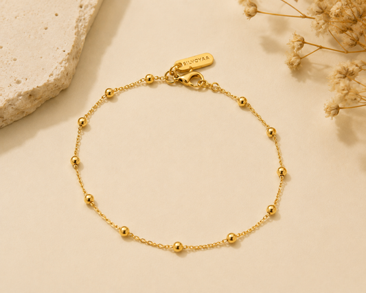 Beaded Station Chain Bracelet