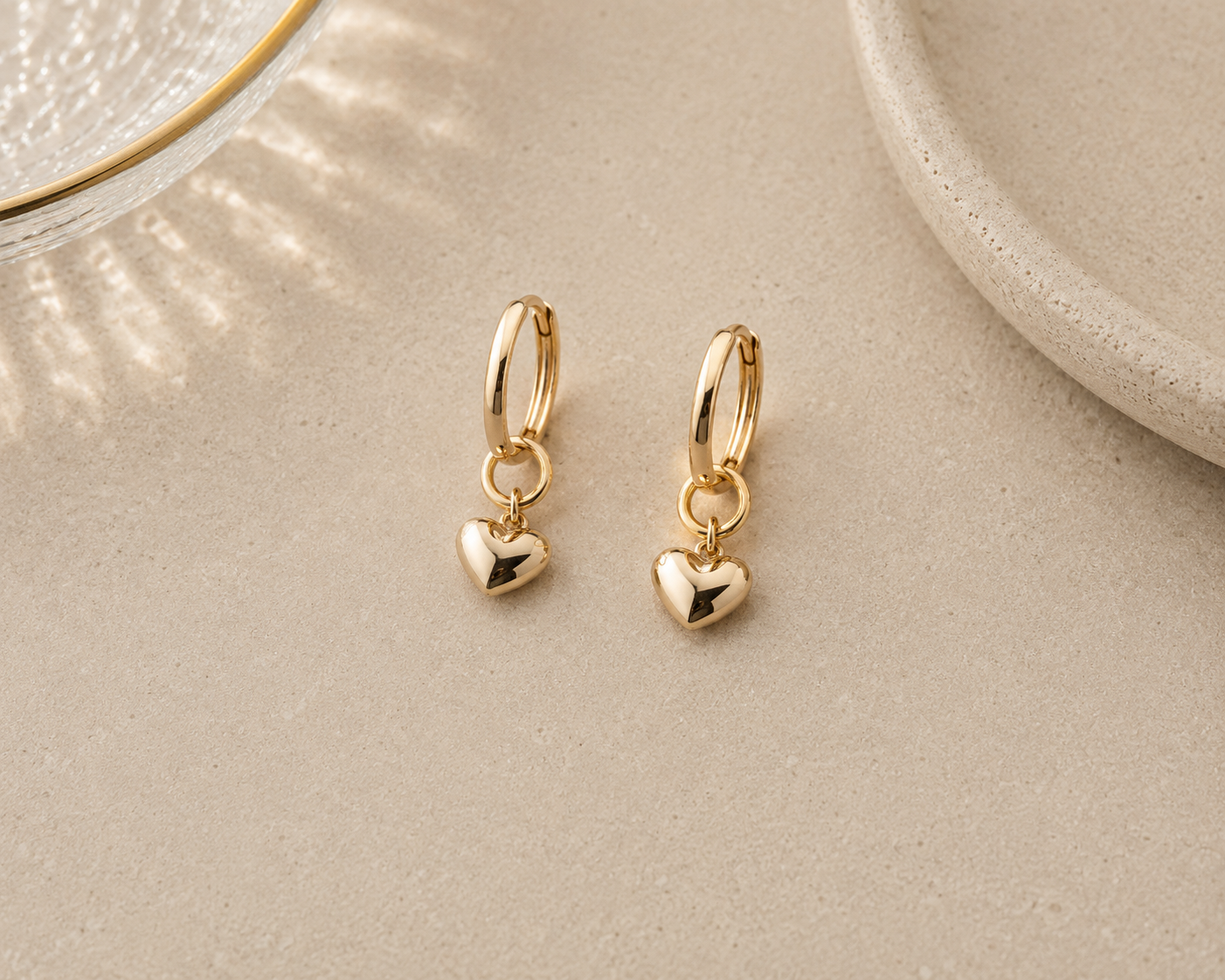 Mini Heart Drop Earrings