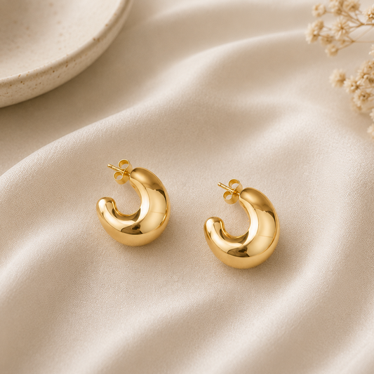 Chunky Mini Hoop Earrings
