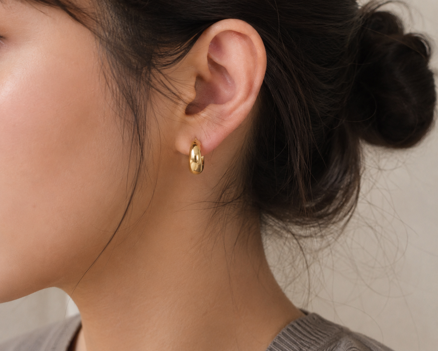 Chunky Mini Hoop Earrings