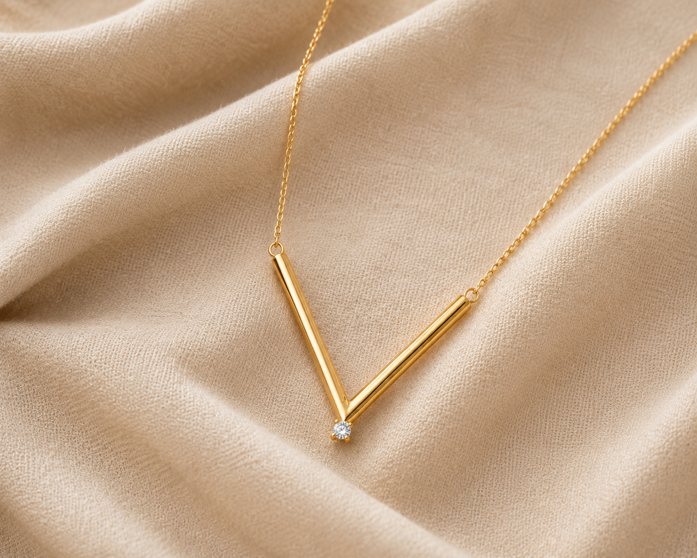 Crystal V Necklace