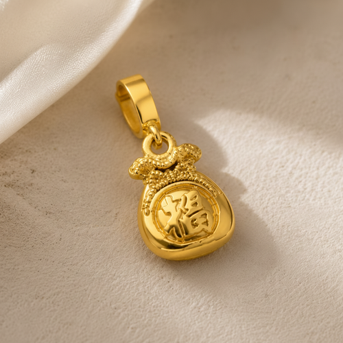 Fortune Charm Gold-Plated Pendant