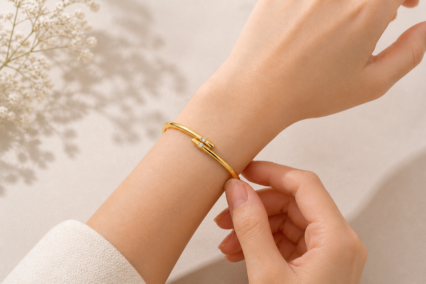Minimal Gold-Plated Bangle