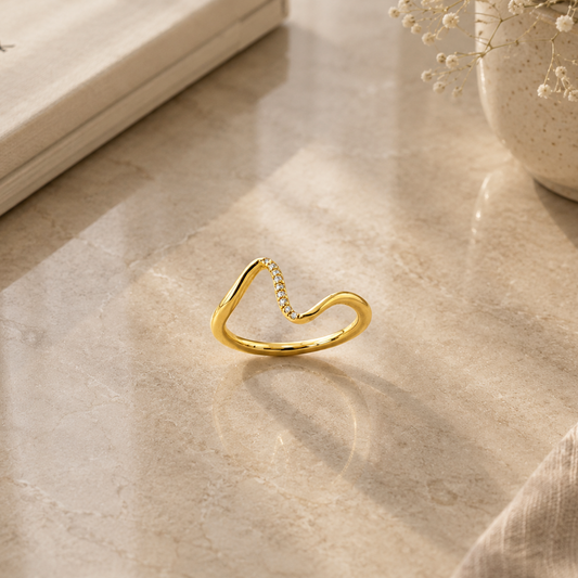 Abstract Wave Ring
